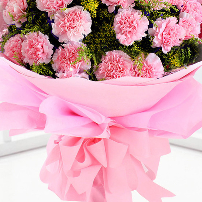 感恩礼赞-19枝粉色康乃馨花束